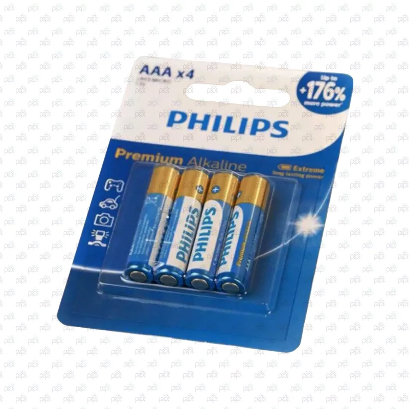 باتری  4 عددی نیم قلمی آلکالاین پریمیوم  PHILIPS
